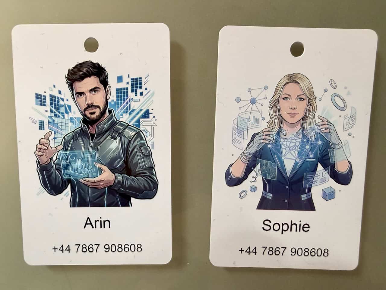 tech related ai luggage tags for events