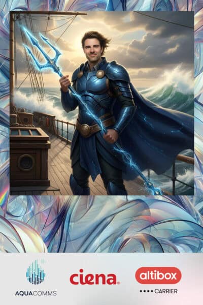 AI Photobooth - man holding trident