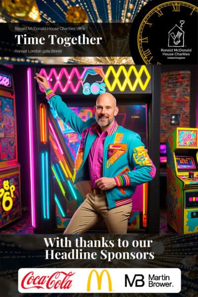 An AI photo transformation at a corporate event