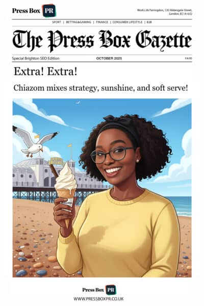 photobooth ai photo - mock up of a newspaper