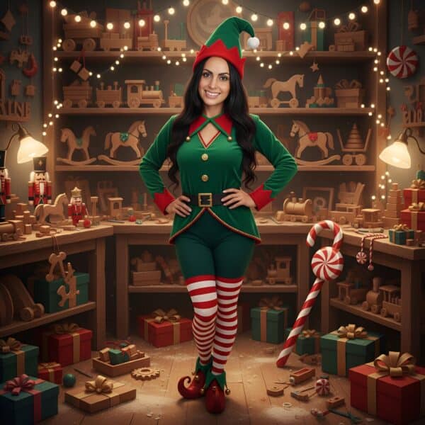 AI Christmas photo booth - an elf