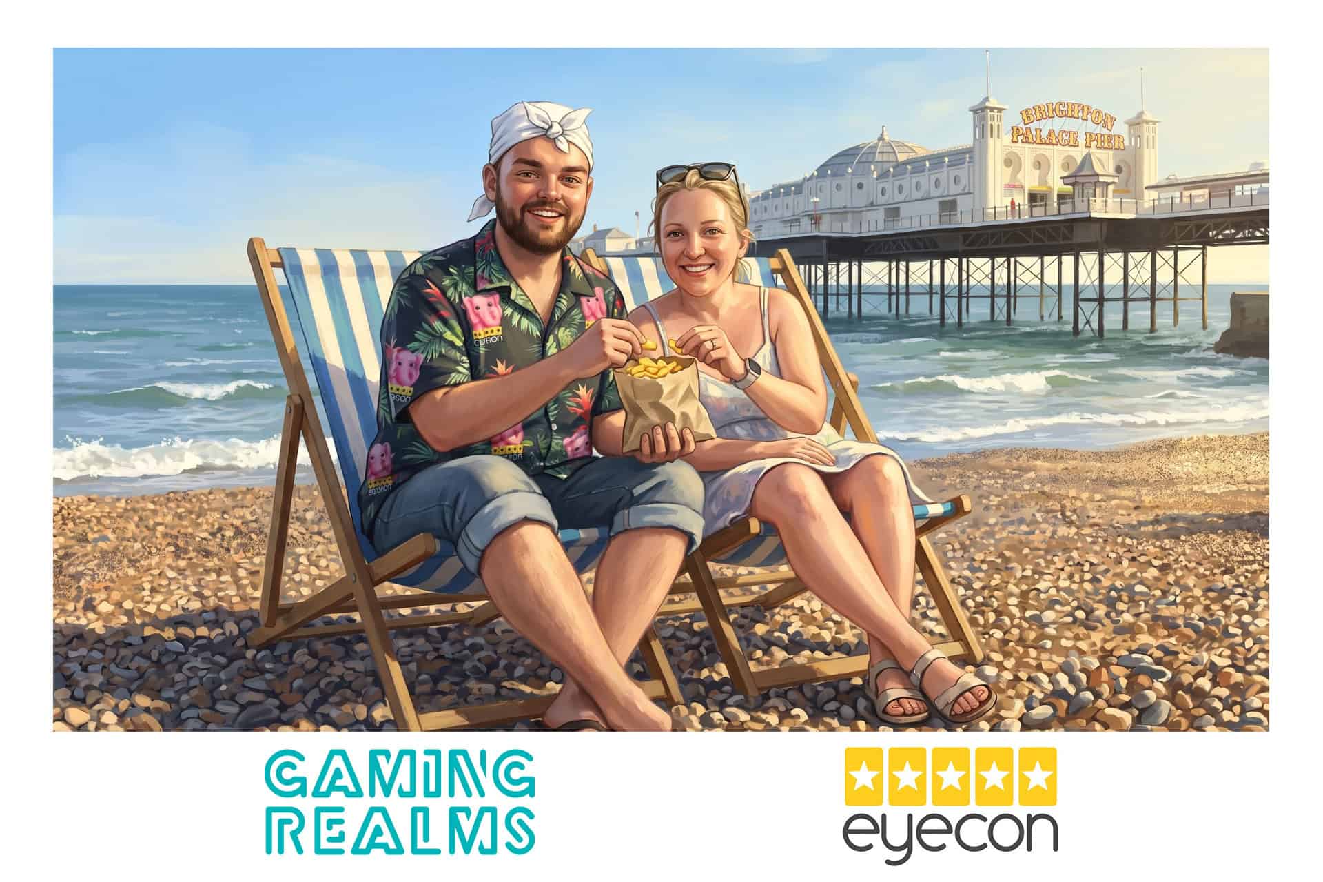 Brighton Beach - After AI photo